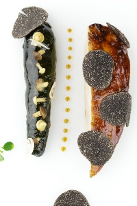 Poularde truffe noire.