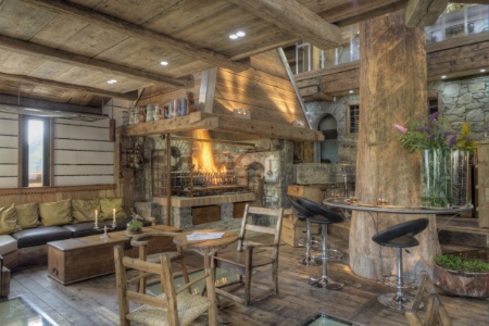 Le salon de la Maison des bois.