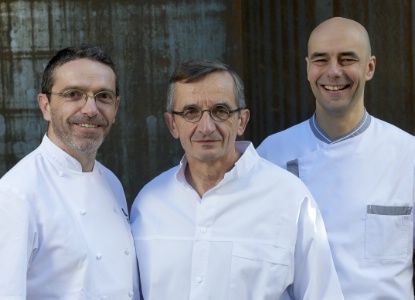 Sébastien Bras, Michel Bras et Christophe Chaillou. Sébastien Bras, Michel Bras et Christophe Chaillou.