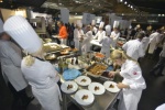 Les chefs en démonstration sur le Sirha