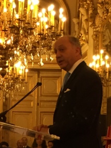 Laurent Fabius a réitéré son soutien à la gastronomie française.