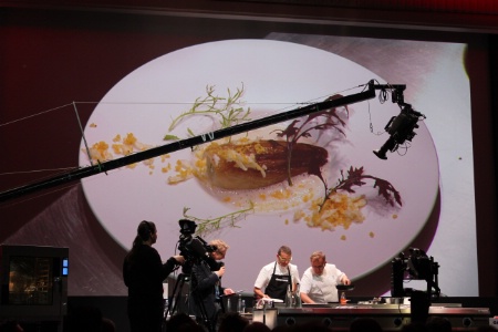 Sébastien Bras et ses variations autour de l'endive et du pain.