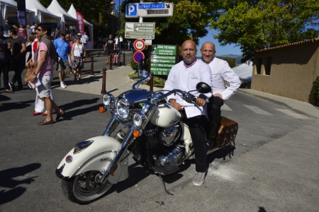 Frédéric Anton et Philippe Joannes, deux grands fidèles des Etoiles de Mougins.