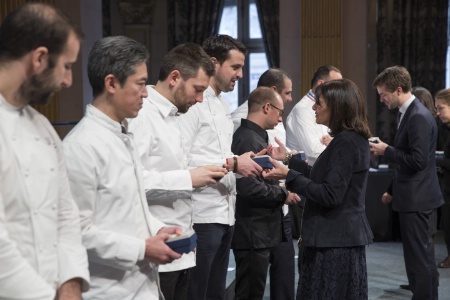 La remise des médailles.