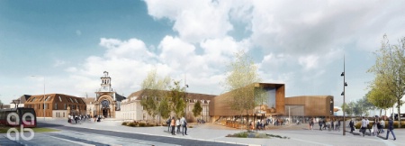 La future Cité de la gastronomie prendra place sur les 6,5 hectares de l'ancien hôpital de Dijon au coeur de la Ville.