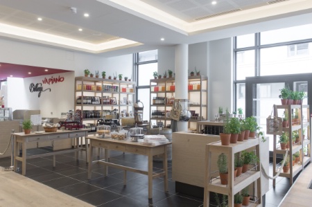 La Bottega, le nouvel espace de ventes de produits, brandés Vapiano ou pas.