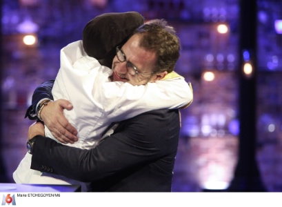 Jérémie Izarn et son chef de brigade, Michel Sarran.