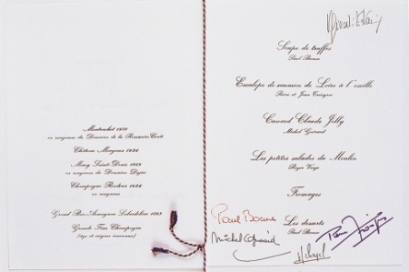 Le menu
