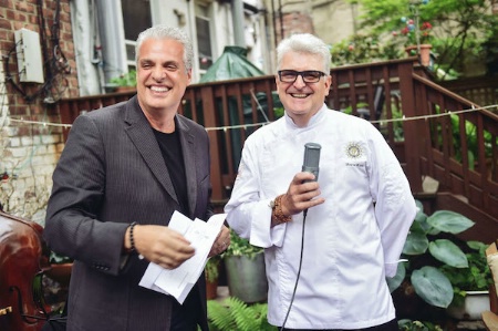 Eric Ripert (à gauche) et Hervé Riou. Eric Ripert (à gauche) et Hervé Riou.