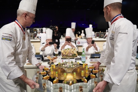 Présentation des plats au jury