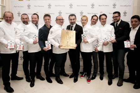 Jean-Georges Klein (Villa René Lalique), Yoann Conte (Bord du Lac), Jan Hartwig (Restaurant Atelier), Thierry Theis (Nuance), Ciccio Sultano (Restaurante Duomo), David Sinapian, Kei Kobayashi (Kei), Alexandre Couillon (La Marine), Nino di Costanzo (Dani Maison), Giovanni Alajmo et Silvio Giavedoni (Quadri).