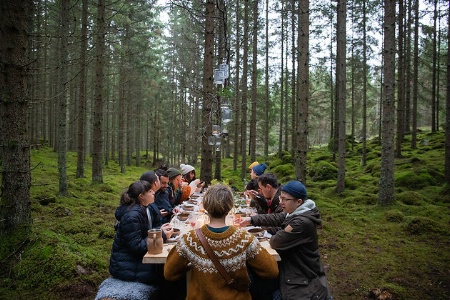 En Suède, il est possible de préparer et déguster un repas gastronomique en pleine nature. En Suède, il est possible de préparer et déguster un repas gastronomique en pleine nature.