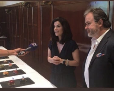 Olivia Polski et Pierre Hermé.