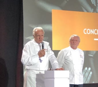 Alain Ducasse et Alain Dutournier, membres fondateurs du Collège Culinaire de France.