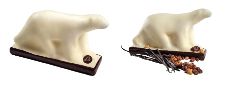 La bûche L'Ours Blanc du Relais Bernard Loiseau. La bûche L'Ours Blanc du Relais Bernard Loiseau.