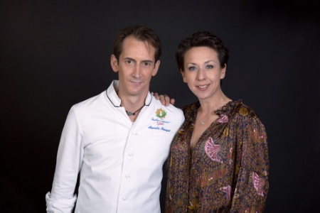 Le chef Alexandre Bousquet et Isabelle Caulier. Le chef Alexandre Bousquet et Isabelle Caulier.