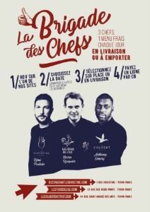 La Brigade des chefs : Rémi Poulain, Steven Rouquier et Anthony Limery. La Brigade des chefs : Rémi Poulain, Steven Rouquier et Anthony Limery.