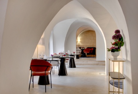Le Domaine du Colombier est composé d'une succession de petites salles.