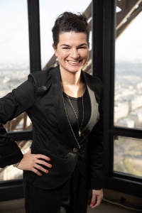 Delphine Alemany, lors de la cérémonie du guide Michelin 2021.