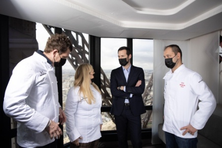 Hélène Darroze, Cédric Deckert, Alexandre Mazzia et Gwendal Poullennec.