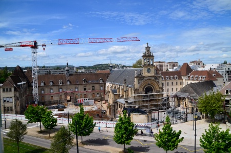 Les travaux de la cité Internationale de la gastronomie et du vin de Dijon, installée dans l
