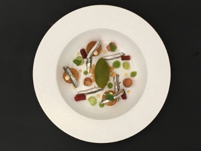 Association terre et mer, sorbet basilic