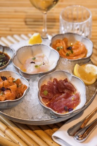 Le plateau Brut, du raw bar, l'une des spécialités de la maison.