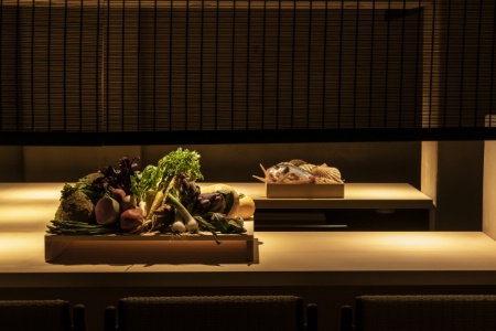 L'assortiment de légumes du chef évolue avec les saisons.