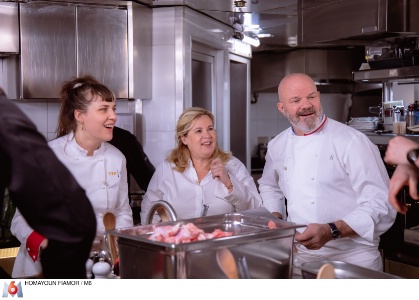 Louise Bourrat, Hélène Darroze et Philippe Etchebest.