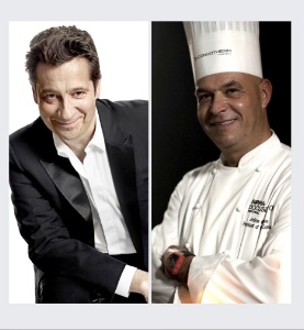 L'humoriste Laurent Gerra (à gauche) et Jérôme Bocuse s'associent pour sauver plusieurs restaurants lyonnais. L'humoriste Laurent Gerra (à gauche) et Jérôme Bocuse s'associent pour sauver plusieurs restaurants lyonnais.