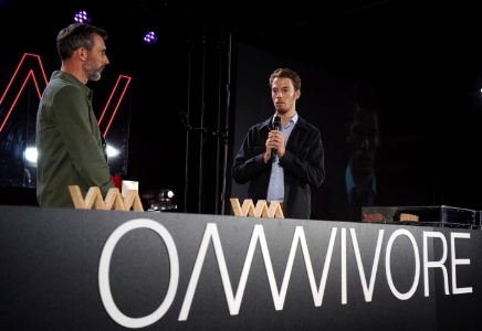 Romain Raimbault, directeur Sirha Omnivore et Sébastien Tantôt, Auberge à la Bonne Idée à Compiègne, prix de la révélation.