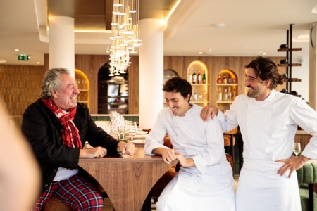 Bruno Verjus, Kevin et Christian Stradaioli.
