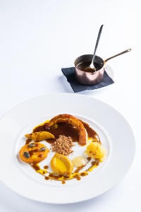 Carbonnade flamande autour de la courge, par le chef Édouard Chouteau à La Laiterie Lambersart.