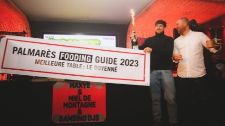James Henry et Shaun Kelly, Meilleure Table Guide Fooding 2023 : Le Doyenné à Saint-Vrain, Essonne.