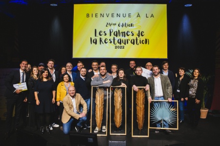 Les Palmes d'or 2022 :  Janet By Homer - Quick Service, Under the Sea, Casual Dining, Chocho, Fine Dining  avec les Partenaires du Leaders Club France.
