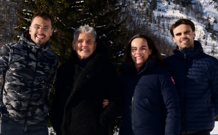 De gauche à droite : Artur, Luc, Corinne et César Reversade, une famille soudée, à la tête de La Folie douce.