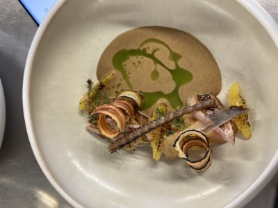 Le plat gastronomique de Simon Bresson.