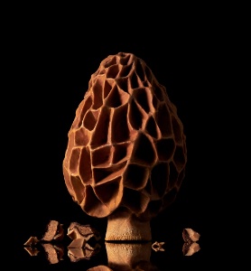 L'oeuf d'Anne Coruble, cheffe pâtissière du Peninsula Paris, se distingue par son originale coque en chocolat, dont les alvéoles rappellent la forme caractéristique de la morille. L'oeuf d'Anne Coruble, cheffe pâtissière du Peninsula Paris, se distingue par son originale coque en chocolat, dont les alvéoles rappellent la forme caractéristique de la morille.