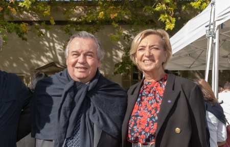 Olivier Ginon, fondateur de la Fondation pour la Cuisine Durable par Olivier Ginon, et Marie-Odile Fondeur, déléguée générale.