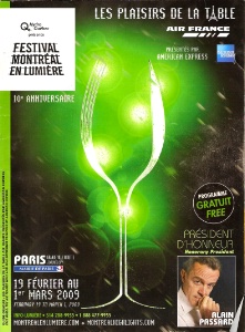 Paris sera la ville vedette de la grande fête gastronomique et vinicole oprganisée dans le cadre du festival 'Montréal en Lumière', les Plaisirs de la table Air France présentés par American Express Paris sera la ville vedette de la grande fête gastronomique et vinicole oprganisée dans le cadre du festival 'Montréal en Lumière', les Plaisirs de la table Air France présentés par American Express