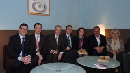 De gauche à droite : Patrick Souliez, Damien Combet, Gérard Veilex, Laurent Jaumes, Christine Pujol, Laurent Duc et Josette Vignat. De gauche à droite : Patrick Souliez, Damien Combet, Gérard Veilex, Laurent Jaumes, Christine Pujol, Laurent Duc et Josette Vignat.