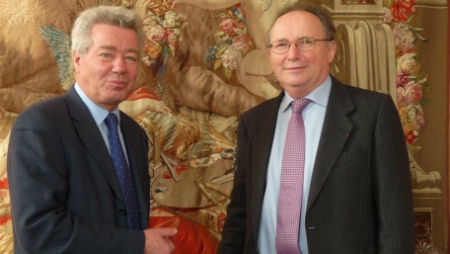 Didier Chenet et Christian de Baecque, président du Tribunal de commerce de Paris.