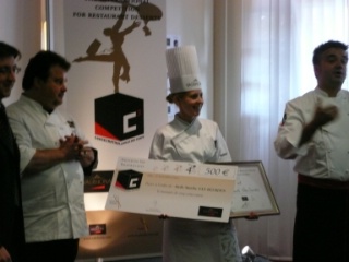 Marike van Beurden, adjointe chef pâtissier à la Maison Pic (Valence) remporte la sélection France avec un 'Ingapirca'