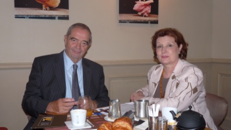 C'est autour d'un petit déjeuner amical que Georges Colson et Christine Pujol ont évoqué les chantiers communs. C'est autour d'un petit déjeuner amical que Georges Colson et Christine Pujol ont évoqué les chantiers communs.