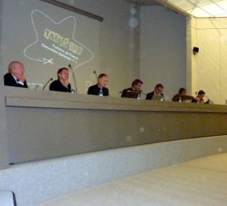 De gauche à droite : Bernard Pennarun, Florent Vanucci, Emmanuel Lecocq, Éric-Louis Helen, Alain Marcotullio, Thierry Suzanne et Alban Cailliau.