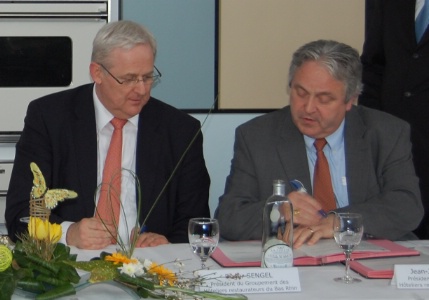 Roger Sengel à gauche, Jean-Jacques Better à droite : les dirigeants alsaciens de l'Umih Roger Sengel à gauche, Jean-Jacques Better à droite : les dirigeants alsaciens de l'Umih