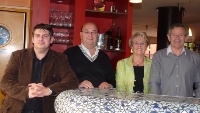 De gauche à droite : Pascal Gendron, Gérard Guy, Sylviane et Francis Drouot.