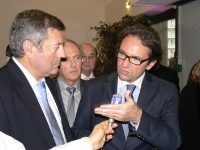 De gauche à droite : Roland Héguy, Hervé Bécam, Gérard Guy et Frédéric Lefebvre.