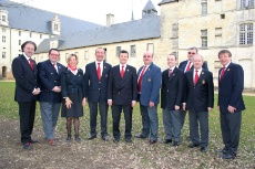 Le nouveau bureau : Philippe Faure-Brac, Fabrice Sommier, Gisèle Marguin, Michel Hermet, Serge Dubs, Jean-Pascal Paubert, David Biraud, Christian Pechoutre, Michel Widehem, Jean-Luc Jamrozik.