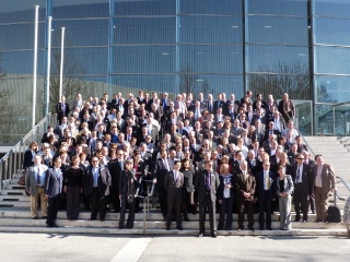 Photo de groupe pour les participants au 18e congrès de l'Aflyht à Marseille (13).